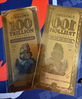 1 X 100 Trillion Zimbabwe Dollars  24k Goldback Foil Note  1 20 Troy Oz  Unc