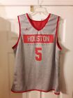 Jordan Brand Houston Cougars Practice Game Used Worn Basketball Jersey  5 Sz M