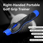 Portable Golf Grip Trainer For Right-handed Beginners Anti-slip  Blue  