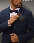 Men s Slim Carbon Fiberbifold Wallet Rfid Blocking Pop Up Card Holder Money Clip