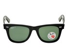 Ray-ban Rb2140 Original Wayfarer Black Frame Polarized Green Lens 50mm Unisex