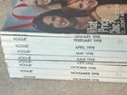 Vintage Vogue Magazine Lot   9 Issues From 1998   Nm Condition   A  Fashion