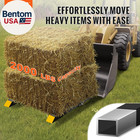 43  Clamp On Pallet Forks  2000lbs Capacity Tractor Bucket Forks  Heavy Duty Qui