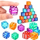 36 Piece 19 Mm Casino Style Craps Dice Sets Acrylic And Translucent D6 Dice     