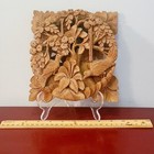 Intricate Hand Carved Wooden Bali 3d Tree Of Life W  Birds  Wall Mount - Signed