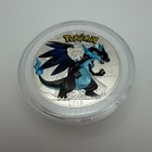 Pokemon Charizard X American Silver Eagle 1oz  999 Limited Ed Silver Dollar Coin