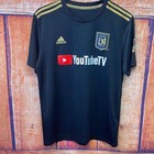 Adidas Los Angeles Fc Lafc Carlos Vela 10 Mls Soccer Jersey Black Gold Sz L