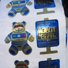 Vintage 1980   s Robot Bear Foil Sticker  Teddy Riffic   s Classic Bear  4