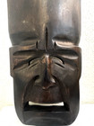 Hand Carved Wooden Hawaiian Tiki Tragedy Mask 10    X 5-1 2   