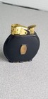Vtg 1940s Evans Black gold Spitfire Pocket Lighter W wind Guard Untested H3