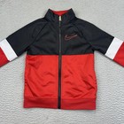 Nike Jacket Youth 4t Red Black Full Zip Track Athletic 3-4yrs 98-104cm School