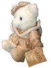 Vintage Dan Dee 2002 Keepsake Memories Holiday Plush Bear Rose Gold Snowflake