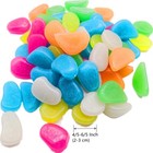 Rainbow Multicolor Glow In The Dark Rocks Big Colored Pebbles  Aquarium Gravel