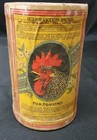 Nos Ca  1900 Farmers Pride Powder Horse Rooster Can Graphics Burlington Vermont 
