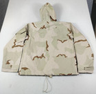 Military Chemical Protective Jacket Mens Medium Beige Desert Camo Hooded Prep