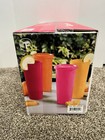 Tupperware Heritage 2 Pitcher   4 Tumbler Set With Lids Pink Orange