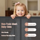 42  Extra Tall Retractable Baby Gate 59  Wide Mesh Pet Dog Gate  r08