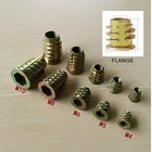 Threaded Insert Nuts Hex Drive Fixings Wood Screw Inserts Flange M4 M5 M6 M8 M10