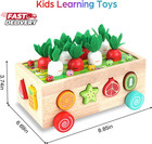 Toddlers Montessori Wooden Educational Toys For Baby Boys Girls Age 1 2 3 Year O