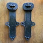 Pair A k Rider Anti Friction Cast Iron Barn Door Rollers Hangers  Patent 1878