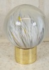 Large Artist Signed Contemporary Art Glass Marble Swirled Colors 1 5 