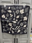 Four Pillow Cases For Throw Pillows   Size 20 X 20   Black white Fall Theme 