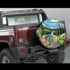 Spare Tire Cover-cute Funny Waterproof Universal Spare 15 Inch Skull Camping