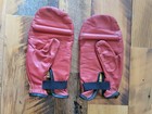Vintage Everlast 4307 Red Leather Weighted Boxing Speed Bag Training Gloves