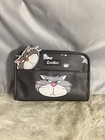 Primark X Disney Lucifer Cat Charcoal Gray Cosmetic Travel Bag New Large Size
