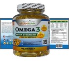 Omega 3 Fish Oil Capsules Triple Strength  Epa   Dha  Burp-less 120 Sofgels New
