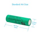 Tenergy 2 3a Aa C D F Nimh 1 2v Battery Sizes Cells With Or Without Tabs Lot