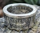 Real Silver Dollar Coin Ring Size 1 4
