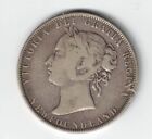 Newfoundland 1899 N9 50 Cents Half Dollar Victoria Sterling Silver Canadian Coin