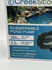 Creekstone Submersible Pond fountain Pump 264 Gph 5 5 Ft W  Inline Flow Valve