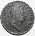 1723 1 2d Woods Hibernia Colonial Copper Coin