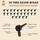 Sap Happy Maple Sap Spiles  25 Count      5 16    Tree Saver Taps For Maple Trees   