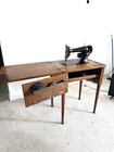 Vintage Singer Sewing Machine  With Cabinet  Very Good Shape 