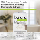 Basis Sensitive Skin Bar Soap For Body  Hands And Face  Unscented Soap Bar For S