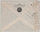          Egypt King Farouk 1943 Cairo To New York Ny Cover Envelope Censored Airmail