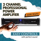 2 Channel Power Amplifier Distortion Free And Clear Sound - Professional 2u C   