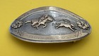 Vtg Old Cowboy Western Sterling Silver Caraway Arkansas Calf Roping Belt Buckle
