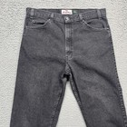 Vtg Levi s 548 Flex Jeans Mens 38x30 Black Faded Denim Comfort Stretch Usa 90s