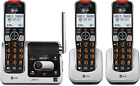 At t Bl102-3 Dect 6 0 3-handset Cordless Phone For 3 Handset  Silver black 