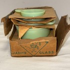 Vintage Jeannette Jadeite  4 Pc Measuring  Cups W  Original Box