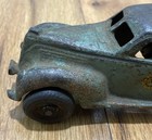  damaged  Antique Arcade Cast Iron 1941 Zephyr Blue Taxi Cab Car Driver Toy Rare