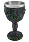 Medieval Renaissance 12 Oz Wine Goblet Chalice Cup  maiden mother crone - Green 