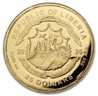 2026 Liberia  25 1 200 Oz Gold Guardian Angel Proof Coin Au In Capsule With Coa