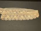 Antique Vintage Lace Trim 3    Wide Beige Ecru Cluny Bobbin Floral