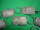 Floyd Becenti  Linked Sterling Silver Story Belt