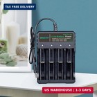 18650 Battery Charger 4-bay 5v 2a For Rechargeable Batteries 3 7v Li-ion Tr Imr